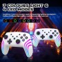 MYSTILUCK Mando Inalámbrico Pro para Switch/Switch 2/Lite/OLED/PC, Controller con Iluminación RGB Cambiante en 7