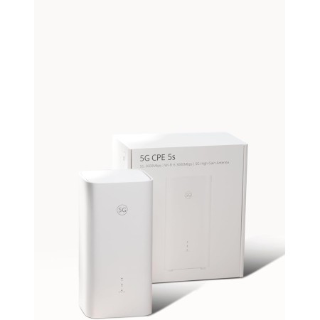 5G CPE 5s, H153, Router 5G con SIM, Wi-Fi 6 AX3000, 3.600 Mbps en DL/500 Mbps en UL, Antena de Alta Ganancia de 9 dBi, Puerto