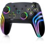 MYSTILUCK Mando Inalámbrico Pro para Switch/Switch 2/Lite/OLED/PC, Controller con Iluminación RGB Cambiante en 7