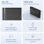 [2024 Neuvo] Mercusys MT110 - Router 4G móvil, 4G Mi-Fi LTE Cat 4 150 Mbps, Batería de 2100 mAh, Conexión hasta 10 Dispositivos,