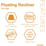 Floating Recliner Inflatable Lounge, 71in X 53in