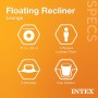 Floating Recliner Inflatable Lounge, 71in X 53in