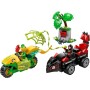 LEGO Marvel Spin y Electro: Duelo de Vehículos Dinosaurio, Coche y Moto de Juguete, Juguetes de Superhéroes y Regalo para Niños