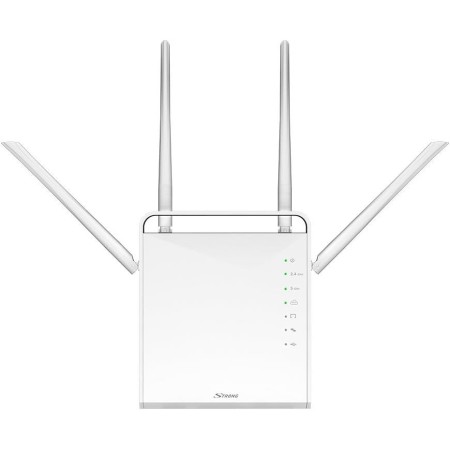 Strong 1200 Router Wi-Fi AC Dualband 300 Mbps 2.4 GHz y 867 Mbps 5 GHz, 4 5dBi Antenas, 4 Gigabit Puertos, USB 3.0, microSD,