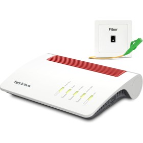 Fritz!Box 5590 Fiber Edición International, Router de Fibra óptica hasta 3,6 Gbps, Wi-Fi 6, Banda Dual, Mesh, 4X LAN Gigabit,
