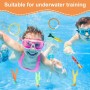 Juguetes de Buceo, 11 Pcs Juguete Acuático para Piscina Juguetes para Nadar bajo el Agua Conjunto para Piscina Natación