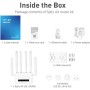 GL.iNet GL-X3000 (Spitz AX) 5G NR AX3000 Cellular Gateway Router, Wi-Fi 6, Multi-WAN, & Detachable Antennas, Dual-SIM, OpenVPN &