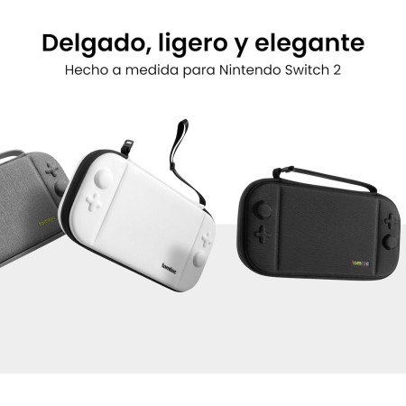 tomtoc Funda para Nintendo Switch 2 (2025), Estuche Delgado Case con 12 Cartuchos de Juego, Bolsa Viaje Transporte Portátil