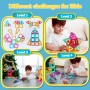 Construcciones Magneticas para Niños (122 Piezas), Bloques de Construccion Magnéticos niños Stem Juguetes Magnéticos Bloques