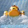 ColorBaby Submarino teledirigido, 5 km/h, 25 m, Rotación 360 Grados, con Luces y Spray Agua, 2.4 GHz, Mando Sumergible, Regalo