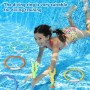 Juguetes de Buceo, 11 Piezas Juguete Acuático para Piscina Seguro no tóxico Conjuntos de Juegos de Agua conanillos de Buceo y