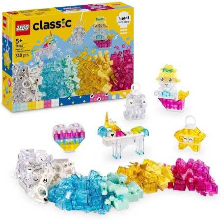 LEGO Classic Caja de Magia Transparente - Regalo de Pascua para Niñas y Niños de 5+ Años - Juguete de Construcción con Ladrillos