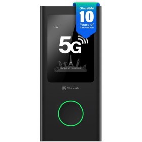 GlocalMe Numen Air WiFi portátil, Red de Alta 5G, No SIM, Viajes internacionales 5G a más de 80 países, Móvil Router con 1GB de