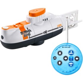 Submarino teledirigido para niños, juguete de barco RC de 6 canales, lancha rápida para piscina, estanque, piscina, bañera -