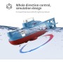 Submarino teledirigido para niños, juguete de barco RC de 6 canales, lancha rápida para piscina, estanque, piscina, bañera -