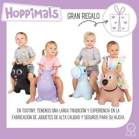 Tootiny, Juguete Hinchable para Saltar y Jugar para Niños Mayores de 1 año, Vaca Rosada, Bomba Incluida en Nuestra Caja Regalo.