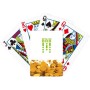 no/no Morse's Code Will Back Art Deco Fashion Gold Playing Card Classic Game