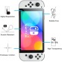 NEW'C 3 Piezas, Protector Pantalla para Nintendo Switch (modèle OLED), Cristal Templado Antiarañazos, Antihuellas, Sin Burbujas,