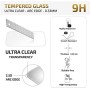 NEW'C 3 Piezas, Protector Pantalla para Nintendo Switch (modèle OLED), Cristal Templado Antiarañazos, Antihuellas, Sin Burbujas,
