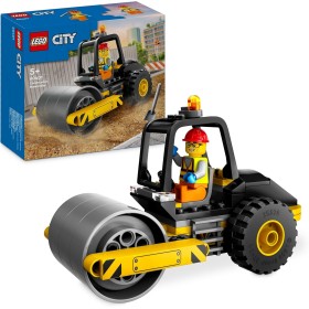 LEGO City Apisonadora de Juguete, Set Construcción de Vehículo, Maqueta de Camión Infantil con Minifigura de Obrero, Juego