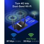 Cudy AC1200 Mbps Dual Band 4G LTE Mesh Router, 4G LTE cat4, 4 Puertos 100Mbps, 4 Antenas de Alta Ganancia 5dBi, DDNS, PPTP/L2TP