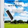 Router inalámbrico Solar para Exteriores con conectividad 4G LTE, Alcance inalámbrico de 50 m, IP66 Resistente al Agua