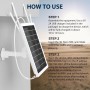 Router inalámbrico Solar para Exteriores con conectividad 4G LTE, Alcance inalámbrico de 50 m, IP66 Resistente al Agua