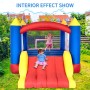 Castillo Hinchable con Ventilador, Adecuado para niños de 3 a 10 años, para Interiores, cumpleaños Infantiles (488 x 223 x 220