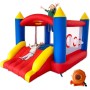 Castillo Hinchable con Ventilador, Adecuado para niños de 3 a 10 años, para Interiores, cumpleaños Infantiles (488 x 223 x 220