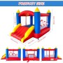 Castillo Hinchable con Ventilador, Adecuado para niños de 3 a 10 años, para Interiores, cumpleaños Infantiles (488 x 223 x 220