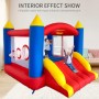Castillo Hinchable con Ventilador, Adecuado para niños de 3 a 10 años, para Interiores, cumpleaños Infantiles (488 x 223 x 220