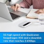 ZTE MU5120 – el Punto de Acceso WiFi 5G portátil más Potente, Enorme batería de 10000 mAh, Carga inversa de 18 W, NFC, Pantalla