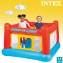 Intex 48259NP - Castillo hinchable INTEX, 175x175x135 cm, suelo hinchable, Para 2 niños, Peso máximo 45 Kg, Color rojo, amarillo