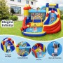 COSTWAY Castillo Hinchable Acuatico con Soplador, 6 en 1 Castillo Hinchable para niños 3-10 Años con 3 Niños, 360X290X200CM,