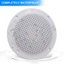 Herdio - Juego de Altavoces de Techo, Compatible con Bluetooth, Impermeable, baño, Cocina, Exterior