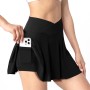 AUYAO Falda Tenis Mujer, Falda Deportiva de Verano con Bolsillo y Pantalón, Faldas de Tenis Plisadas para Mujeres para Golf