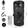 Altavoz Bluetooth – Altavoz Portátil con Modo Karaoke y Micrófono, Radio FM Y Lector USB y SD, Luces LED Discoteca, Altavoz