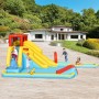 GOPLUS Castillo Hinchable para Niños, Hinchable Grande con Piscina, Pistola de Agua Tobogán Acuático, Adecuado de 3 a 10 Años,