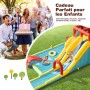 GOPLUS Castillo Hinchable para Niños, Hinchable Grande con Piscina, Pistola de Agua Tobogán Acuático, Adecuado de 3 a 10 Años,