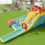 GOPLUS Castillo Hinchable para Niños, Hinchable Grande con Piscina, Pistola de Agua Tobogán Acuático, Adecuado de 3 a 10 Años,