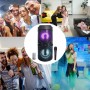 Altavoz Bluetooth – Altavoz Portátil con Modo Karaoke y Micrófono, Radio FM Y Lector USB y SD, Luces LED Discoteca, Altavoz