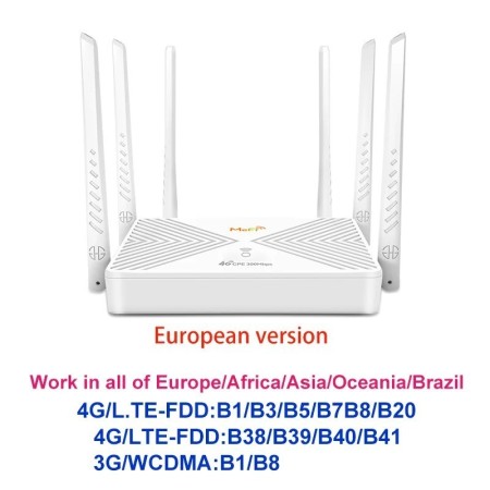 TIANJIE desbloquea 300Mbps 4G Router LTE tarjeta SIM módem Wifi 4 ante