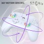 Subsonic – Mando para Nintendo Switch/Switch 2 - Mando Switch inalámbrico bluetooth con LED, vibración y giroscopio - Blanco