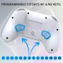 Subsonic – Mando para Nintendo Switch/Switch 2 - Mando Switch inalámbrico bluetooth con LED, vibración y giroscopio - Blanco