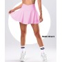 Navneet Falda Deportiva Mujer Cintura Alta Falda Padel con Bosillos Falda de Tenis Elástic Falda Pantalon Ropa Deportiva
