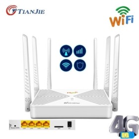 TIANJIE desbloquea 300Mbps 4G Router LTE tarjeta SIM módem Wifi 4 ante