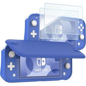 ProCase Funda Protectora para Nintendo Switch Lite con 2 Protectores de Pantalla Vidrio Templado, Estuche con Tapa Antiarañazos