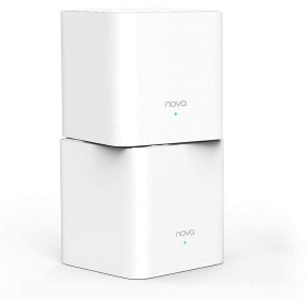 Tenda Nova MW3 (2-Pack) - AC1200 Mesh WiFi, Doble Banda, Cobertura hasta 180m², puertos 100/10, Mu-MIMO, Control Parental, Plug