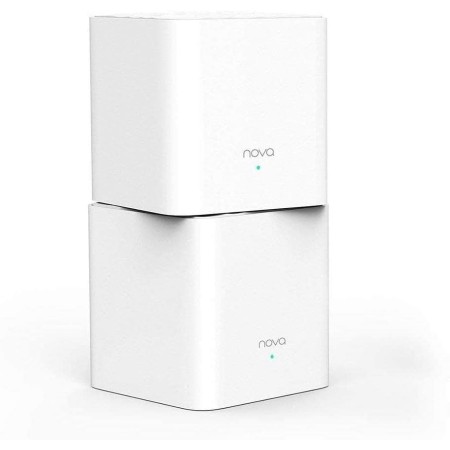 Tenda Nova MW3 (2-Pack) - AC1200 Mesh WiFi, Doble Banda, Cobertura hasta 180m², puertos 100/10, Mu-MIMO, Control Parental, Plug