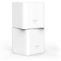 Tenda Nova MW3 (2-Pack) - AC1200 Mesh WiFi, Doble Banda, Cobertura hasta 180m², puertos 100/10, Mu-MIMO, Control Parental, Plug